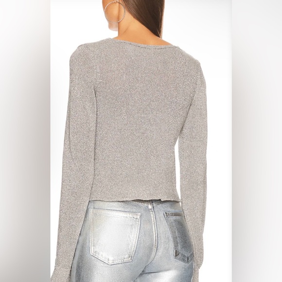 NWT Free People Emmaline Cardi Silver Springs Combo - Picture 3 of 4